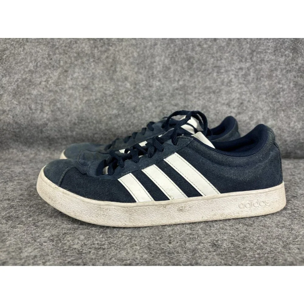 Adidas VI Court 2.0 Sneaker Womens Size‎ 6 Blue Suede Low Top Shoe